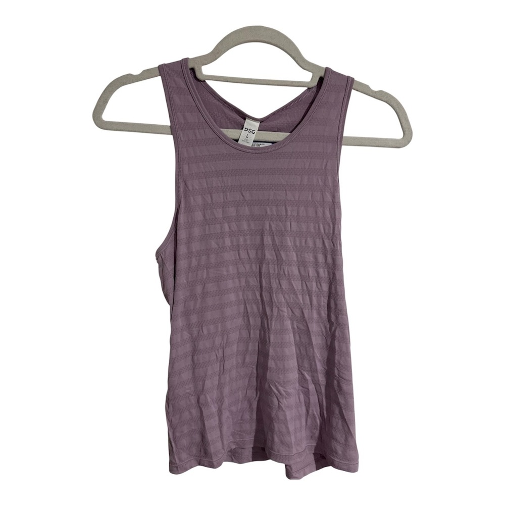 DSG Girls Radiant Seamless Mesh Tank Top Faded Lavender Purple Size L 14‎ NEW